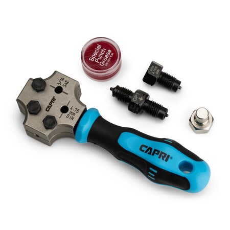 thumbnail image 2 of 3/16in & 1/4in Brake Pipe Flaring Tool Kit - Double & Single Flare For Auto Repair 2 of 13