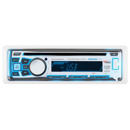 Single DIN Bluetooth Enabled In-Dash MP3/CD/CDRW/AM/FM Receiver