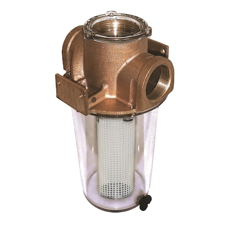 SHURFLO 1/2" RAW WATER STRAINER W/ BRACKET & FITTI SHURFLO 1/2" RAW WATER STRAINER W/ BRACKET & FITTI