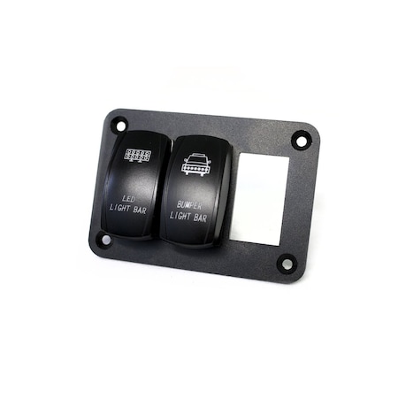 Race Sport Aluminum Rocker Switch Mounting Panel For (3) Rocker ...