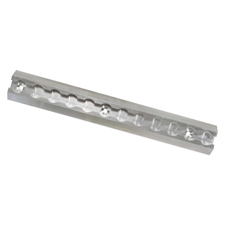 12" Airline-Style Angled Track - Aluminum