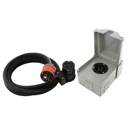 Ac Works Generator Emergency Power Kit with L14-20 Inlet Box and 25ft ...