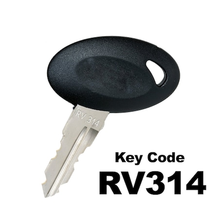 Bauer RV KEY, RV314 , Black, Egg Shaped, Precut KEY-RV-314 | Zoro