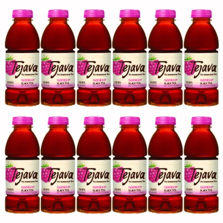 Tejava Raspberry Unsweetened Black Tea PET Plastic Bottles, 16.9 Fl Oz ...