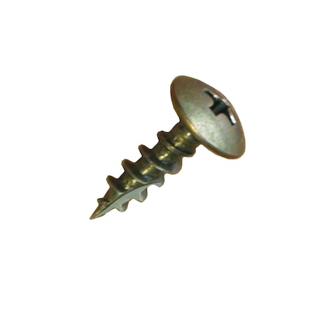 Csh Wood Screw, #8, 5/8 in, Plain Brass Truss Head Phillips Drive ...