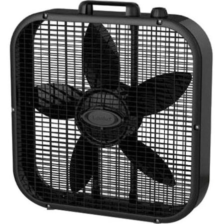 LASKO PRODUCTS 20in Box Fan 3spd Black, B20401 (B20401) | Zoro