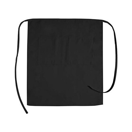 Kng 2 Pocket Black Bistro Apron 1043BLK | Zoro