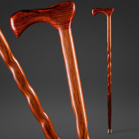 Walking Cane, Twisted, Cocobolo, 37"
