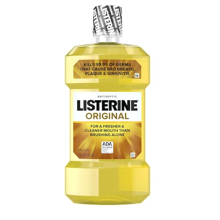 Listerine Antiseptic Original Mouthwash 1 Liter Bottle, PK6