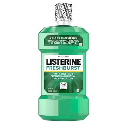Listerine Antiseptic Freshburst Mouthwash 1 Liter Bottle, PK6