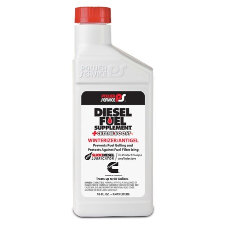 Power Service Power Service Diesel Supplement 16 oz., PK9 PS101609 | Zoro