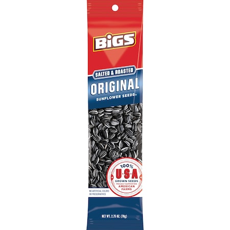 Bigs Bigs Original Salted And Roasted Sunflower Seeds 2.75 oz., PK72 ...