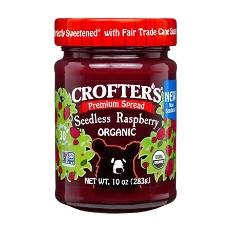 Crofters Organic Spread Premium Raspberry 10 oz., PK6 60067275000922 | Zoro