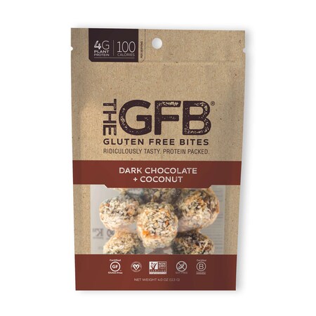 The Gluten Free Bar Dark Chocolate Coconut Bites 4 oz., PK6 4412 | Zoro