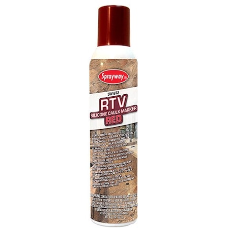 Tag Rtv Spray Sprayway Grease, 8 oz, Tube, RTV Silicone Rubber Base, Red, 6 PK SW633 ...