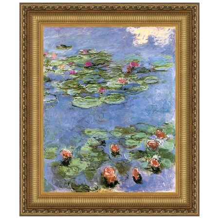 Design Toscano Water Lilies, 1917: Canvas Replica Painting: Medium ...