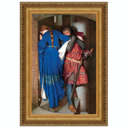 Design Toscano The Meeting on the Turret Stairs Framed Canvas Replica ...