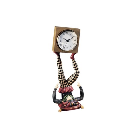 Design Toscano Juggling Time Harlequin Jester Sculptural Clock NG33744 ...