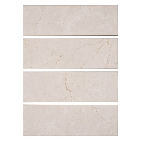 Andova Tiles SAMPLE-Doric 4 in. x 12 in. Ceramic Marble Look Subway ...