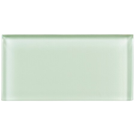 Andova Tiles Enchant-Joy Florette Green 3-in. x 6-in. Subway Polished ...