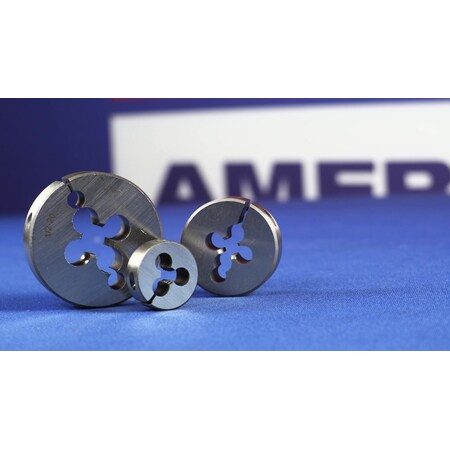 Aexit 7/16"-14 UNC Round Threading Die – 30mm OD, Left-Hand Steel Thread Cutting Tool, For External Thread Repair & Processing (Die Handle Not Included)