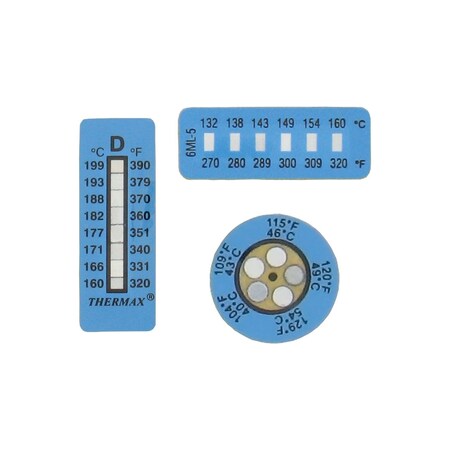 Dwyer Instruments Irreversible temperature labels, range 390 to 450 ...
