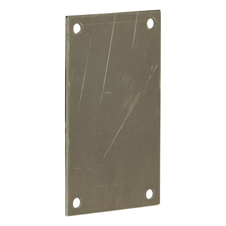 Wiegmann Back Panel, 5 in. H x 3 in. W, Aluminum HW-MP604A | Zoro