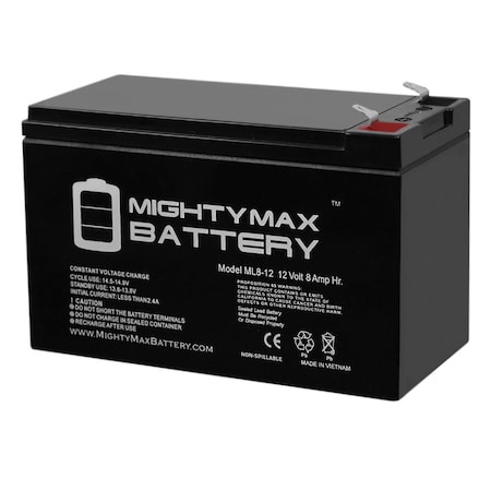 12V 8AH SLA Replacement Battery for KinRoad 250cc 200cc 150cc