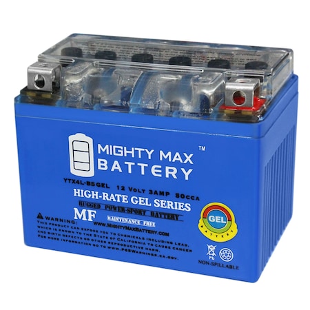 YTX4L-BS GEL Battery Replaces High Performance-Sealed AGM Motorcycle