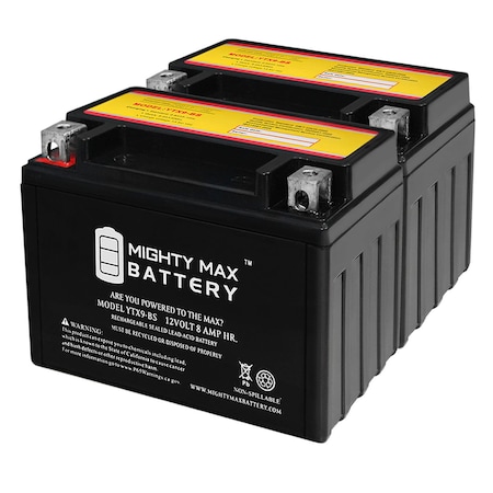 YTX9-BS Battery for Go-Kart DAZON KARTS Raider Classic 150CC - 2PK