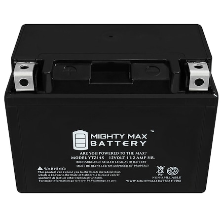 ExpertPower YTZ14S, 12V 11.2Ah GEL VRLA Replacement Power - View #4