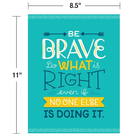 Carson Dellosa Education 9 99 Mini Posters Positive Character Traits Poster Set 12 Pieces Zoro Com