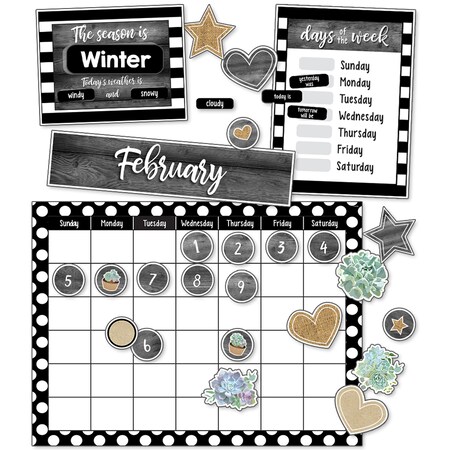 Carson Dellosa Simply Stylish Calendar Bulletin Board Set 110409 | Zoro
