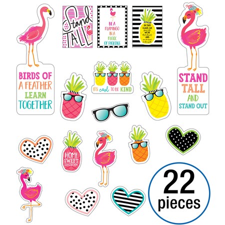 Carson Dellosa Simply Stylish Tropical Motivational Mini Bulletin Board ...