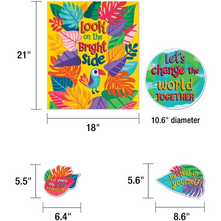 Carson Dellosa One World Motivational Mini Bulletin Board Set 110491 | Zoro