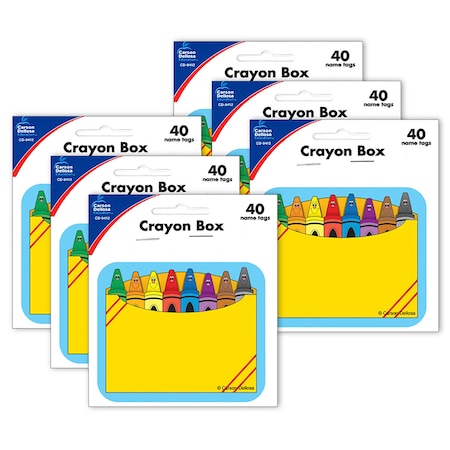 Carson Dellosa Crayon Box Name Tags, 240PK 9412 | Zoro