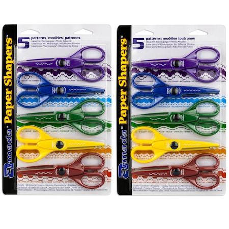 Hygloss Products Paper Shapers Decorative Scissors Set 1, 5 Per Set ...