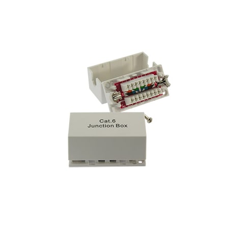 Bestlink Netware CAT6 Junction Box, Punch Down 102007WT | Zoro