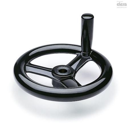 Elsa Handle Revolving Rotation Elesa Revolving handle, drilled hub, VR.100 FP+I-A12-K VR.FP+I-A | Zoro