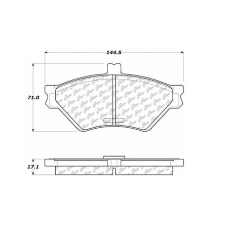 Centric 105.06780 Front Brake Pad Centric 105.06780 Front Brake Pad
