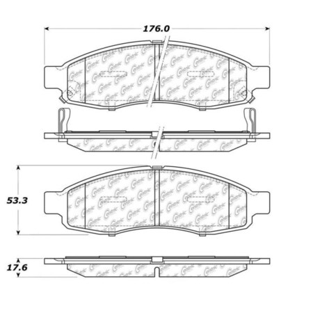 Centric 105.11830 Brake Pad Centric 105.11830 Brake Pad