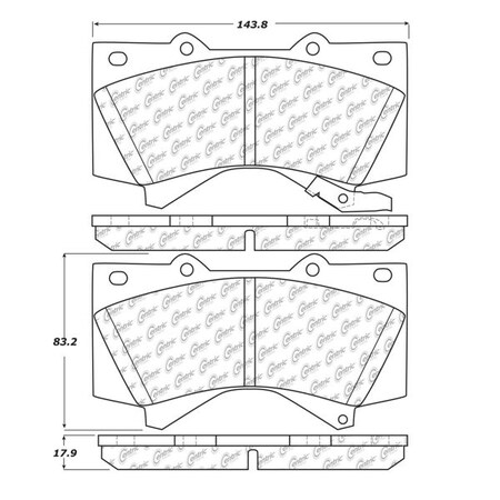 Centric Parts 106.13030 Front Brake Pad Centric Parts 106.13030 Front Brake Pad