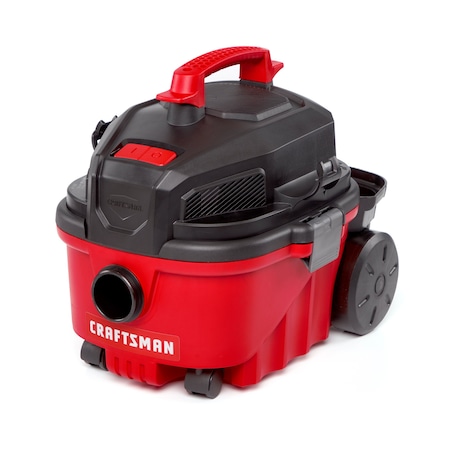 Craftsman 4 Gallon 5.0 Peak HP Wet/Dry Vac, Portable Shop Vacuum with Attachments CMXEVBE17040