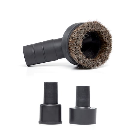 Craftsman 1-1/4 in. Natural Hair Dusting Brush Wet/Dry Vac Attachment with Adapters CMXZVBE38785