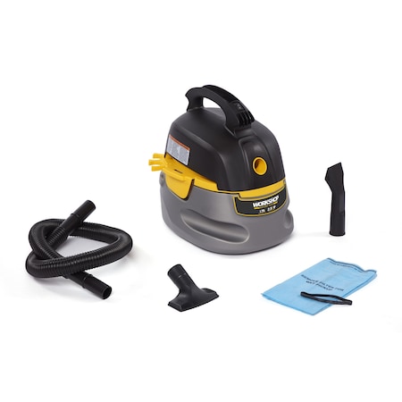 Workshop Wet/Dry Vacs Portable 2.5 Gal. 1.75 Peak HP Wet/Dry Shop Vacuum with Accessories WS0255VA