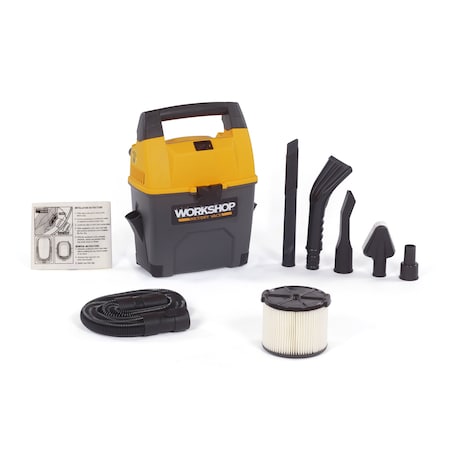 Workshop Wet/Dry Vacs 3 Gal. 3.5 Peak HP Portable Wet/Dry Vacuum Cleaner with Accessories WS0301VA