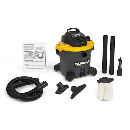 Workshop Wet/Dry Vacs 12 Gal. 5.0 Peak HP General Purpose Wet/Dry Vacuum with Accessories WS1200VA