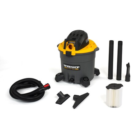 Workshop Wet Dry Vac WS0501WM Aspirateur portable pour voiture, 19 L, aspirateur automatique humide et sec, 5,0 HP avec accessoires pour le nettoyage de voiture