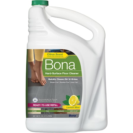 Bona Lemon Mint Scent Floor Cleaner Refill Liquid 160 oz WM700056014 | Zoro