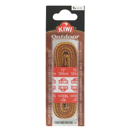 Kiwi Kiwi Outdoor 72 in. Gold & Brown Boot Laces 70448 | Zoro